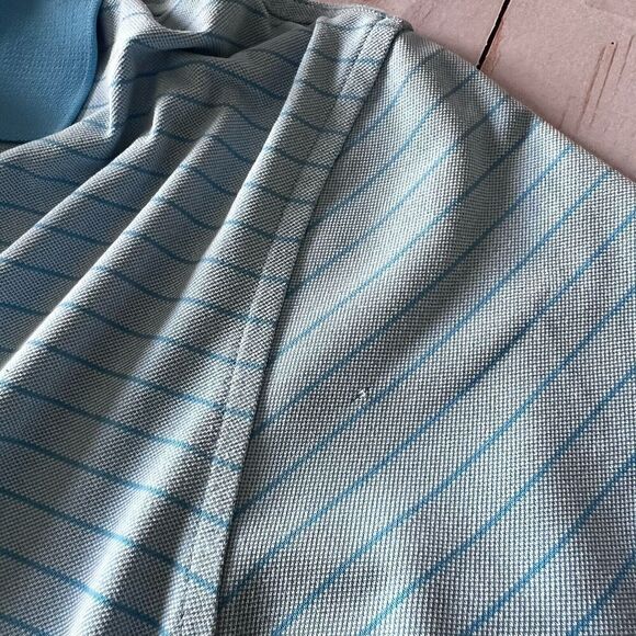 Peter Millar Crown Crafted Polo Blue And White Stripe Size Large - Picture 11 of 12
